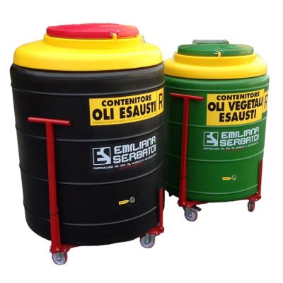 Dvojplášťová nádrž na použité odpadové oleje - 500l